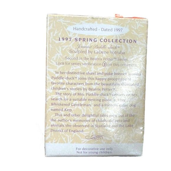 Hallmark Keepsake Ornament 1997 Spring Sweet Shoppe & Jemima Puddle Duck NEW LOT - Picture 4 of 7